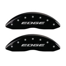 Load image into Gallery viewer, MGP 4 Caliper Covers Engraved Front & Rear EDGE/2015 Black finish silver ch