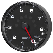 Load image into Gallery viewer, Autometer Spek-Pro Gauge Tachometer 5in 8K Rpm W/Shift Light & Peak Mem Black/Black