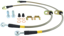 Load image into Gallery viewer, StopTech 08-09 WRX & STi Stainless Steel Front Brake Lines