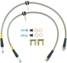 Load image into Gallery viewer, StopTech 08-09 WRX & STi Stainless Steel Front Brake Lines