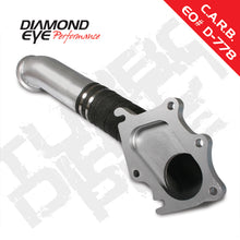 Load image into Gallery viewer, Diamond Eye TURBO-DIRECT 3in AL CHEVY LB7 DURAMAX 01-04 5 BTWN TURBO & F PIPE TRANS DIPSTICK MOD REQ
