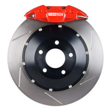 Load image into Gallery viewer, StopTech 99-02 Audi S4 Rear Big Brake Kit Red ST-22 Calipers 328x28mm Slotted Rotors Pads & SS Lines