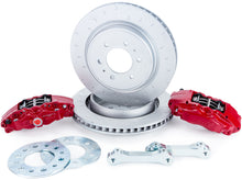 Load image into Gallery viewer, Alcon 10-14 & 17-18 Raptor/09-17 F150 360x32 Rotors 4-Piston Red Rear Brake Kit w/o Elect Park Brake