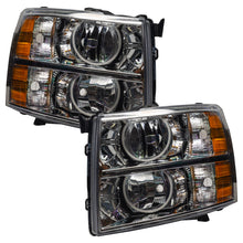 Load image into Gallery viewer, Oracle Lighting 07-13 Chevrolet Silverado Pre-Assembled LED Halo Headlights (Round Style) - Green