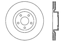 Load image into Gallery viewer, StopTech Power Slot 05-07 Cadillac XLR / 06-09 Chevy Corvette Front Left Drilled & Slotted Rotors