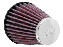 Load image into Gallery viewer, K&N Universal Chrome Filter 2.063in Flange ID x 3.5in Base OD x 2in Top OD x 4in H
