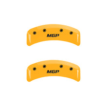Load image into Gallery viewer, MGP 4 Caliper Covers Engraved Front & Rear MGP Yellow Finish Black Char 2001 Toyota MR2 Spyder