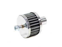 Load image into Gallery viewer, K&N Steel Base Chrome Top Crankcase Vent Filter 3/4in OD Vent / 2in OD / 1-1/2in H Stud Mount