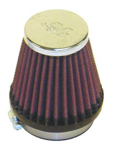 Load image into Gallery viewer, K&N Universal Chrome Filter 2 1/8 inch FLG / 3 inch Bottom / 2 inch Top / 3 inch Height