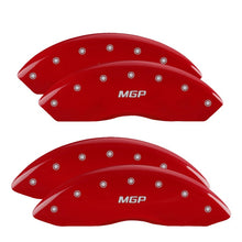 Load image into Gallery viewer, MGP 4 Caliper Covers Engraved Front & Rear MGP Red finish silver ch
