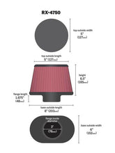 Load image into Gallery viewer, K&N Filter Universal X Stream Clamp-On 3in Flange ID 6inx8in Base 5inx5in Top 6.5in Height