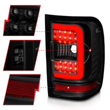 Load image into Gallery viewer, ANZO 01-11 Ford Ranger LED Taillights - Black Housing w/ Smoke Lens & Light Bar