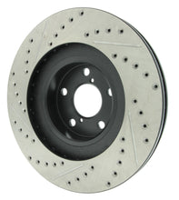 Load image into Gallery viewer, StopTech 02-10 Subaru WRX Slotted & Drilled Left Front Rotor (exc. STi)