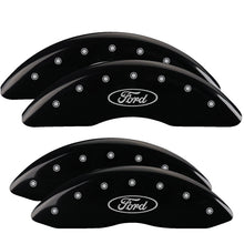 Load image into Gallery viewer, MGP 4 Caliper Covers Engraved Front & Rear ST Black finish silver ch