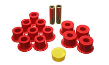 Load image into Gallery viewer, Energy Suspension 6/86-97 Nissan 720 & Hardbody Pickup 2WD Red Rear Leaf Spring Bushing Set