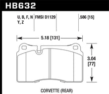 Load image into Gallery viewer, Hawk 09-11 Corvette Z06/09-13 ZR-1 (w/Carbon Ceramic Brakes & Iron Rotor) Rear DTC-70 Brake Pads