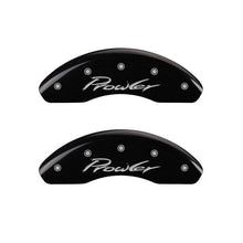 Load image into Gallery viewer, MGP 4 Caliper Covers Engraved Front & Rear Prowler Black finish silver ch
