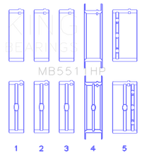 Load image into Gallery viewer, King GM 326/350/389/400 w/ 3in Main (Size .001) Main Bearing Set