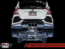 Load image into Gallery viewer, AWE Tuning 2017+ Honda Civic Type R Touring Edition Exhaust w/Front Pipe & Triple Diamond Black Tips