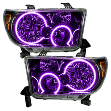 Load image into Gallery viewer, Oracle 07-11 Toyota Tundra Pre-Assembled Headlights - Black Housing - ColorSHIFT w/ BC1 Controller