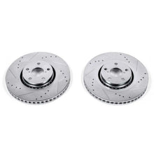 Load image into Gallery viewer, Power Stop 07-11 Lexus GS350 Front Evolution Drilled & Slotted Rotors - Pair