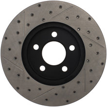 Load image into Gallery viewer, StopTech 03-09 Lincoln Town Car / 03-09 Mercury Grand Marquis Front Right Slotted & Drilled Rotor
