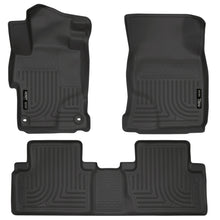 Load image into Gallery viewer, Husky Liners 2014 Honda Civic Sedan WeatherBeater Black Front & 2nd Seat Floor Liners