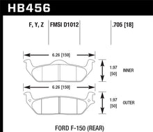 Load image into Gallery viewer, Hawk 04-11 Ford F-150 / 06-08 Lincoln Mark LT Rear HPS Street Brake Pads