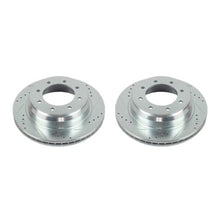 Load image into Gallery viewer, Power Stop 12-19 Nissan NV1500 Rear Evolution Drilled & Slotted Rotors - Pair