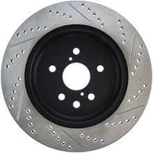 Load image into Gallery viewer, StopTech Power Slot 06-11 Lexus GS Series / 06-12 IS350 Rear Right Drilled & Slotted Rotor