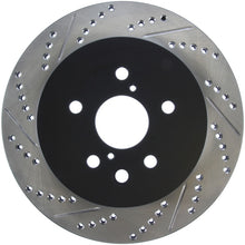 Load image into Gallery viewer, StopTech Power Slot 06-11 Lexus GS Series / 06-12 IS350 Rear Right Drilled & Slotted Rotor