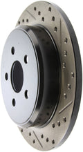 Load image into Gallery viewer, StopTech 03-09 Chrysler PTCruiser Tur / 03-05 Dodge Neon SRT-4 Rear Left Slotted & Drilled Rotor