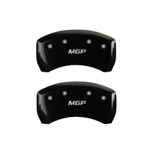 Load image into Gallery viewer, MGP 4 Caliper Covers Engraved Front & Rear MGP Black Finish Silver Char 2016 Buick Regal