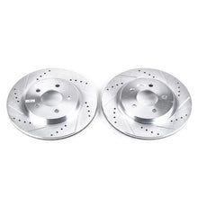 Load image into Gallery viewer, Power Stop 05-14 Ford Mustang Rear Evolution Drilled & Slotted Rotors - Pair