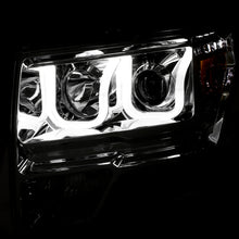Load image into Gallery viewer, ANZO 2009-2014 Ford F-150 Projector Headlights w/ U-Bar Chrome Amber (HID TYPE) (WITHOUT HID KIT)
