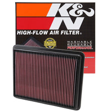 Load image into Gallery viewer, K&N Replacement Air Filter 11.75in O/S Length x 9in O/S Width x 1.188in H for 13 Hyundai Santa Fe