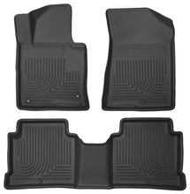 Load image into Gallery viewer, Husky Liners 2015 Hyundai Sonata Weatherbeater Black Front & 2nd Seat Floor Liners