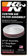 Load image into Gallery viewer, K&N 14in Red Custom Air Cleaner Assembly - 5.125in ID x 14in OD x 2.75in H x 1.25in Drop Base