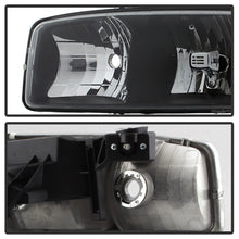 Load image into Gallery viewer, xTune GMC Sierra 99-06 /Yukon 00-06 Crystal Headlights & Bumper Lights - Black HD-JH-GS99-AM-SET-BK