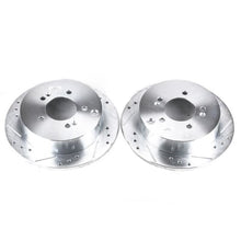 Load image into Gallery viewer, Power Stop 01-06 Hyundai Santa Fe Rear Evolution Drilled & Slotted Rotors - Pair