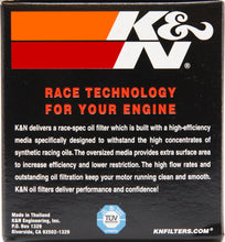 Load image into Gallery viewer, K&N Suzuki / Arctic Cat / Cagiva / Kawasaki / Kymco / Aprilia 2.813in OD x 3.031in H Oil Filter