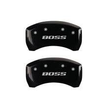 Load image into Gallery viewer, MGP 4 Caliper Covers Engraved Front & Rear MGP Black finish silver ch