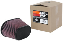 Load image into Gallery viewer, K&N Universal Clamp-On Air Filter 3.5in Flg ID x 8.5x5.25in B OD x 6.25x4in T OD x 5.5in H