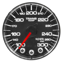 Load image into Gallery viewer, Autometer Spek-Pro Gauge Water Temp 2 1/16in 300f Stepper Motor W/Peak & Warn Blk/Chrm
