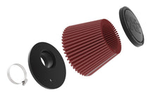 Load image into Gallery viewer, K&N Universal Clamp-on Air Filter 2in Flange ID 5-3/16in Base 3-1/2in Top 3-11/16in Height w/ Vent