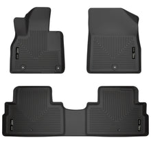 Load image into Gallery viewer, Husky Liners 2020 Kia Telluride Weatherbeater Black Front & 2nd Seat Floor Liners