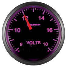 Load image into Gallery viewer, Autometer Elite 52.4mm Peak & Warn w/ Electronic Control 8-18 Volt Voltmeter