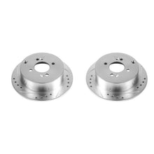 Load image into Gallery viewer, Power Stop 06-08 Hyundai Accent Rear Evolution Drilled & Slotted Rotors - Pair