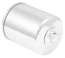Load image into Gallery viewer, K&N Harley Davidson / Buell 3in OD x 4.063in H Chrome Oil Filter