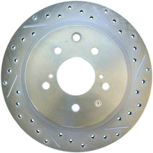Load image into Gallery viewer, StopTech 89-96 Nissan 300ZX Select Sport Slotted & Drilled Left Rear Brake Rotor